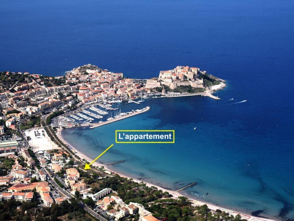 Appartement Ou Studio La Mer & La Plage A Vos Pieds Calvi Esterno foto
